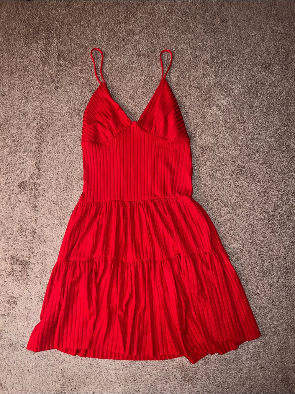 Red Ruffle Sundress - Picture 3 of 4